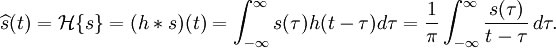 Hilbert transform1